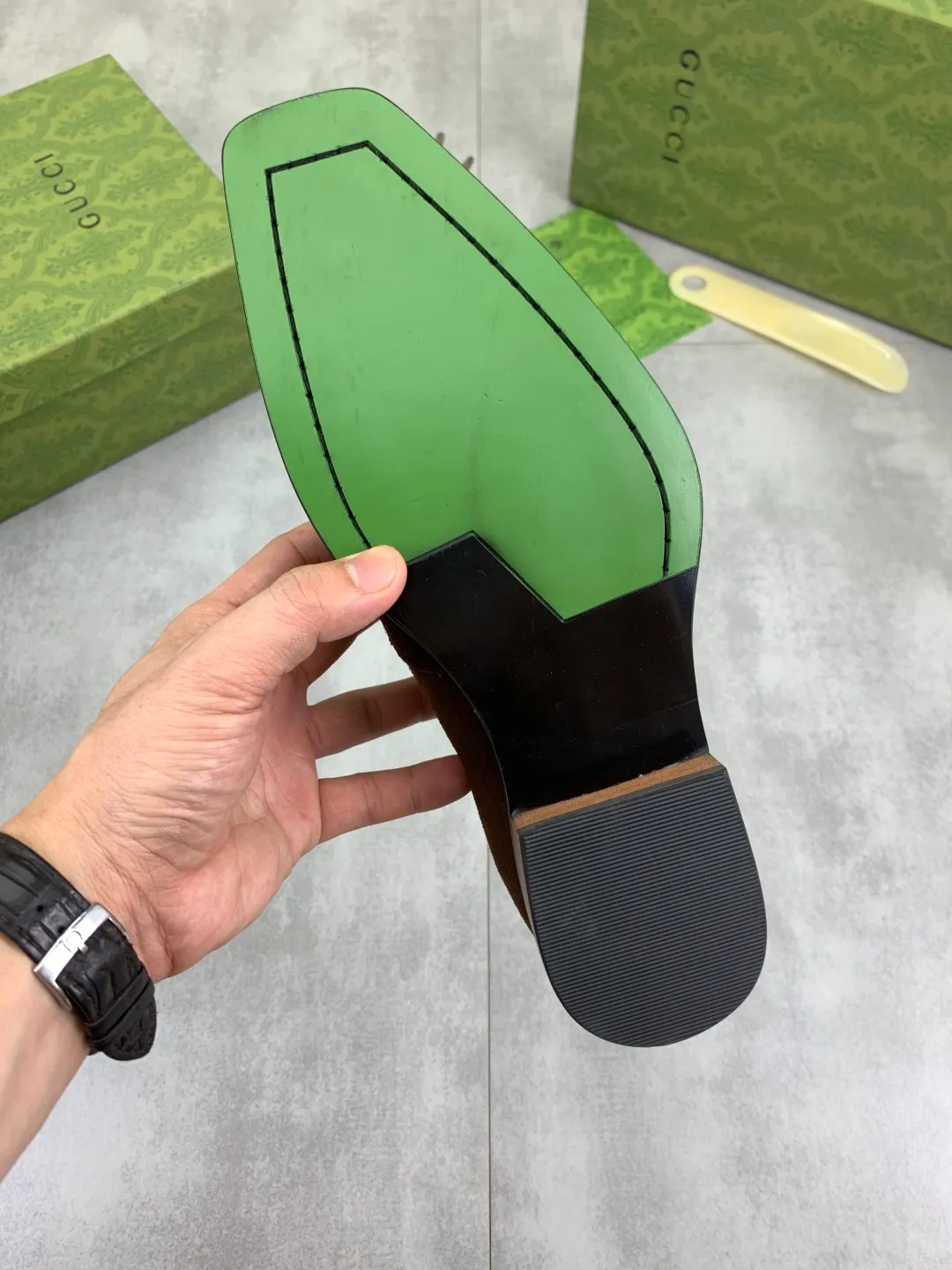 Men's Men's Shoes 💰P580 [New Style] 💰💎💎💎 [Gucci] GUCCI high-end men's formal business leather shoes, original order 1:1! Original imported high-end calfskin, original metal buckle, imported first-layer pigskin lining for feet, original high-end outsole, men's shoe size: 38-44